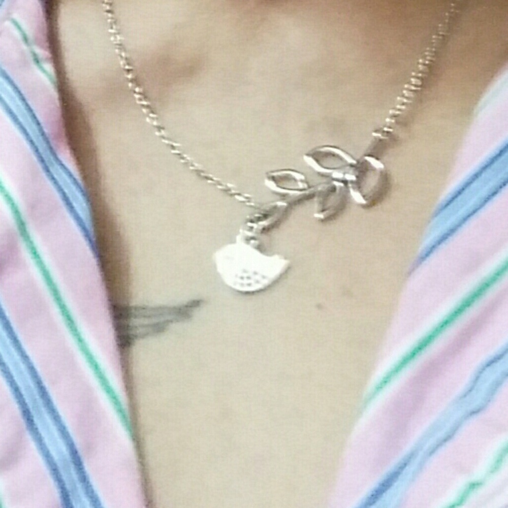 Bird & Leaf Necklace